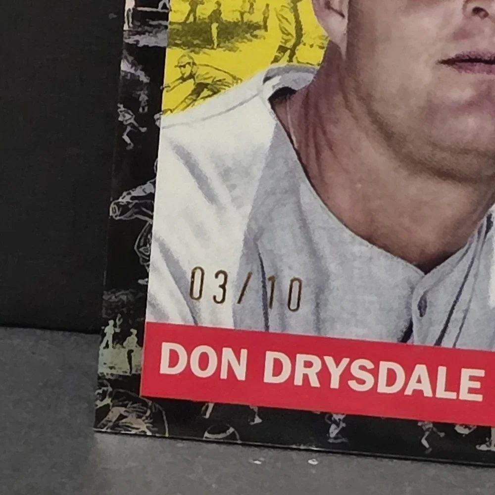 2025 Topps Chrome Platinum Don Drysdale #411 Black‎ Toile /10 LA Dodgers